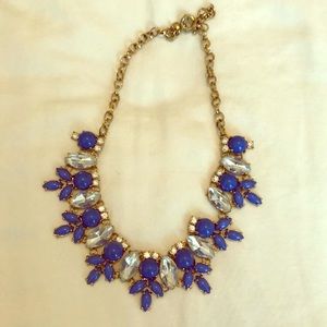 Blue statement necklace